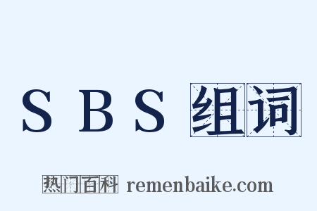 SBS组词是什么意思的图片